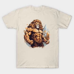 lion bodybuilder T-Shirt